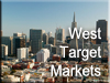 san francisco skyline - click to see a list of metros and contacts for the west target markets